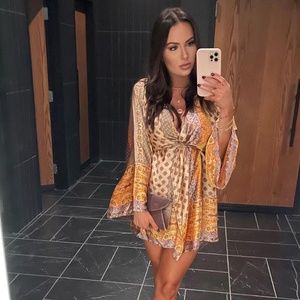 Gold Standard Multicolored Kimono Dress - Size SMALL